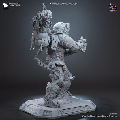 Lunar Family | Resin Garage Kit Figure | Bulkamancer Sculpts