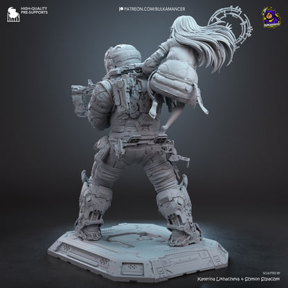 Lunar Family | Resin Garage Kit Figure | Bulkamancer Sculpts