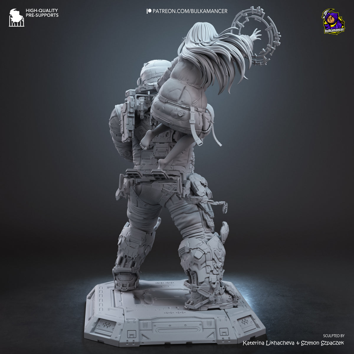 Lunar Family | Resin Garage Kit Figure | Bulkamancer Sculpts