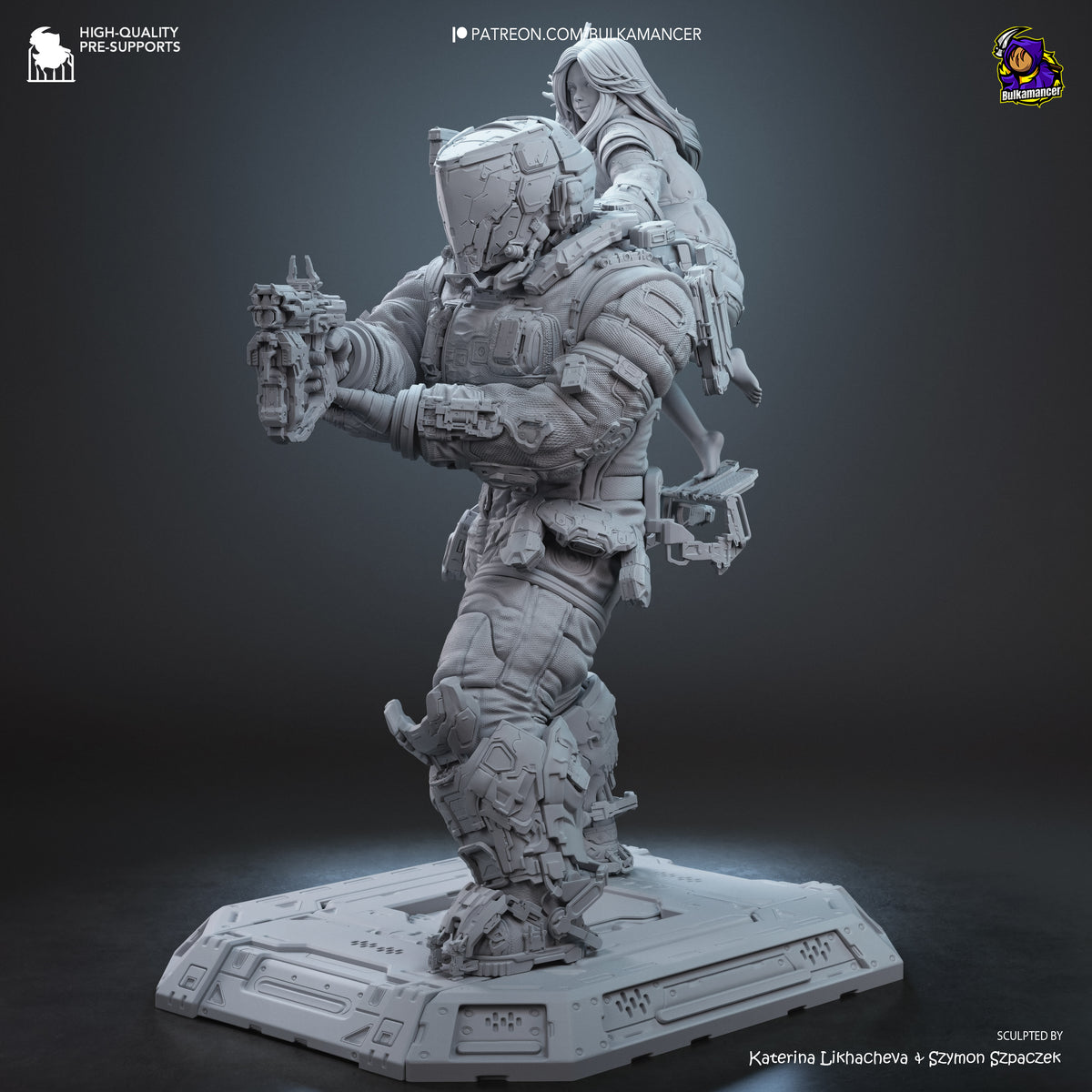 Lunar Family | Resin Garage Kit Figure | Bulkamancer Sculpts