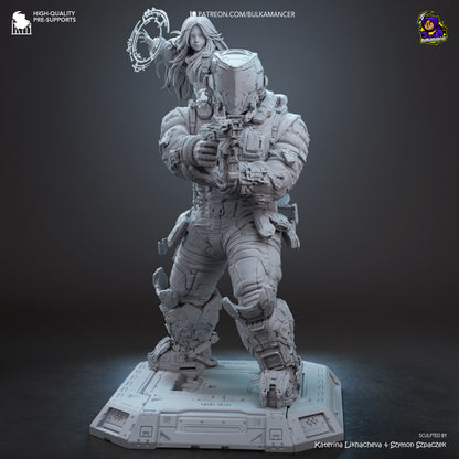 Lunar Family | Resin Garage Kit Figure | Bulkamancer Sculpts