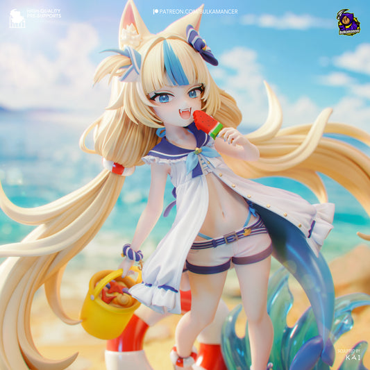 Mackerel Girl | Resin Garage Kit Figure | Bulkamancer Sculpts