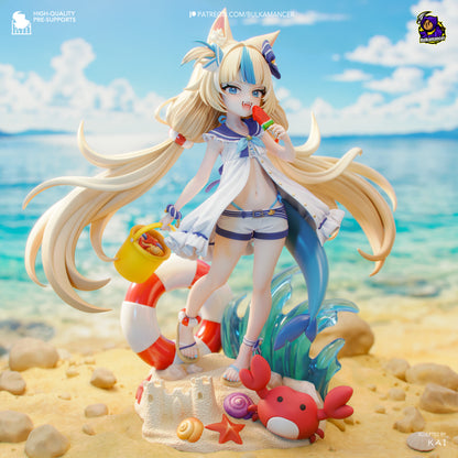 Mackerel Girl | Resin Garage Kit Figure | Bulkamancer Sculpts