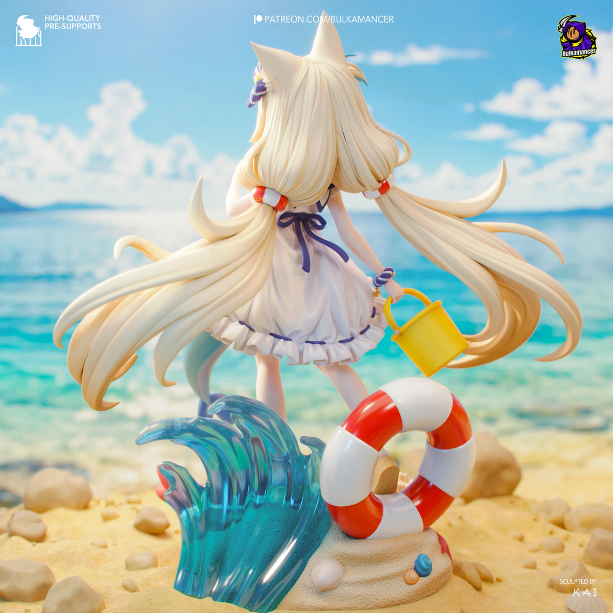 Mackerel Girl | Resin Garage Kit Figure | Bulkamancer Sculpts
