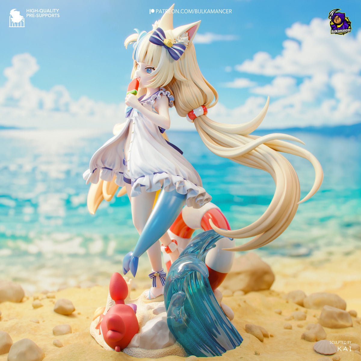 Mackerel Girl | Resin Garage Kit Figure | Bulkamancer Sculpts