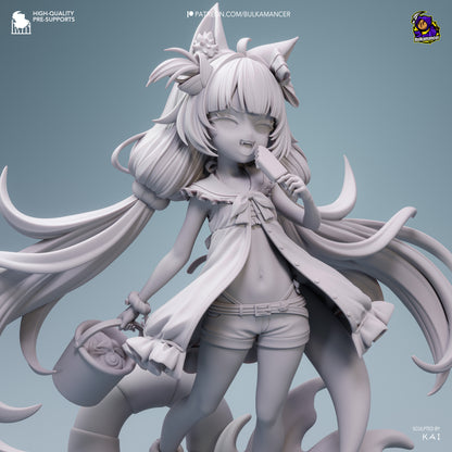 Mackerel Girl | Resin Garage Kit Figure | Bulkamancer Sculpts