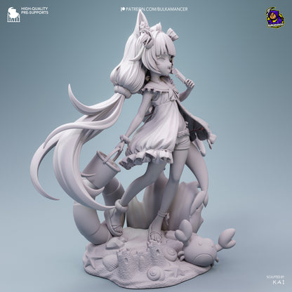 Mackerel Girl | Resin Garage Kit Figure | Bulkamancer Sculpts
