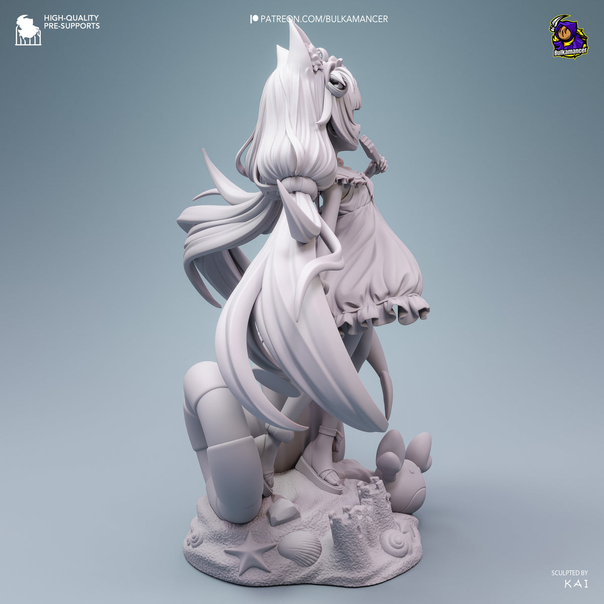Mackerel Girl | Resin Garage Kit Figure | Bulkamancer Sculpts