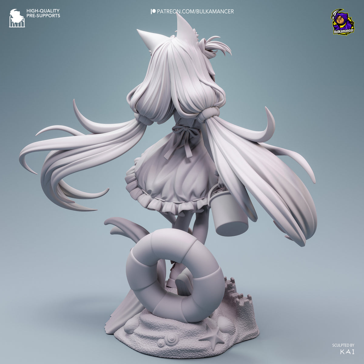 Mackerel Girl | Resin Garage Kit Figure | Bulkamancer Sculpts