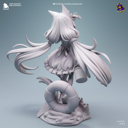 Mackerel Girl | Resin Garage Kit Figure | Bulkamancer Sculpts