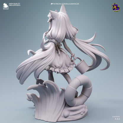 Mackerel Girl | Resin Garage Kit Figure | Bulkamancer Sculpts