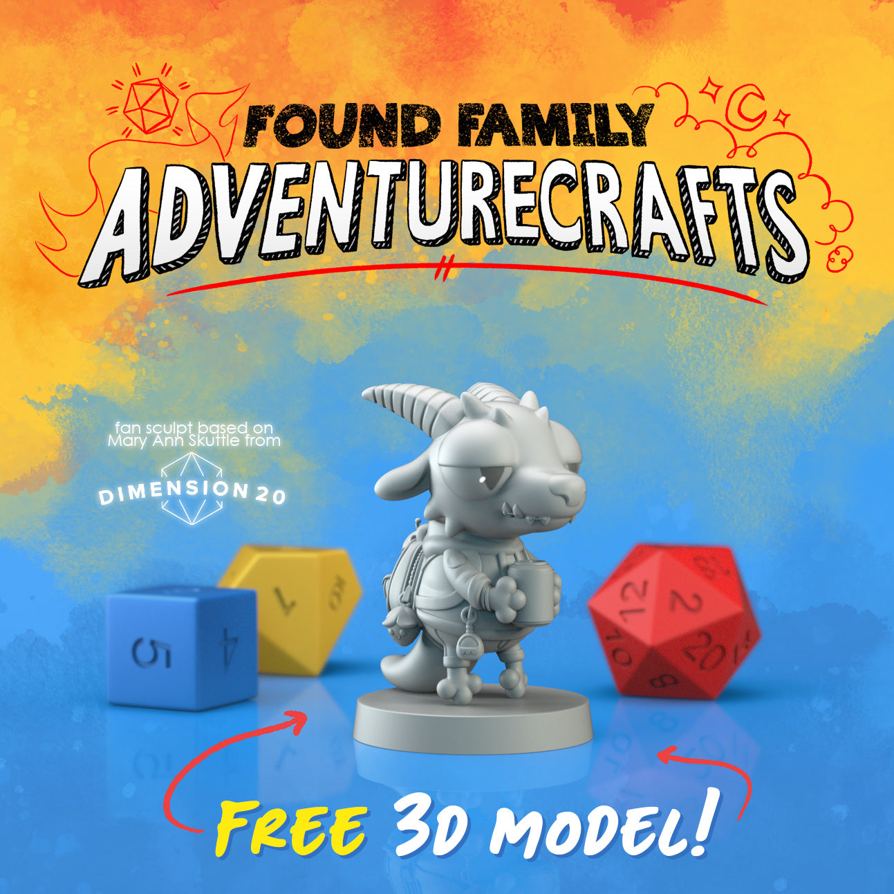 Cute Kobolds | Gaming Miniature TTRPG D&D | Found Family Adventurecrafts