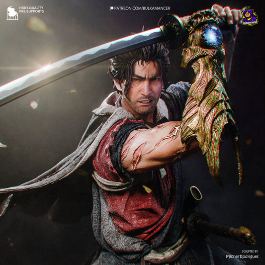 Master Swordsman | Resin Garage Kit Figure | Bulkamancer Sculpts