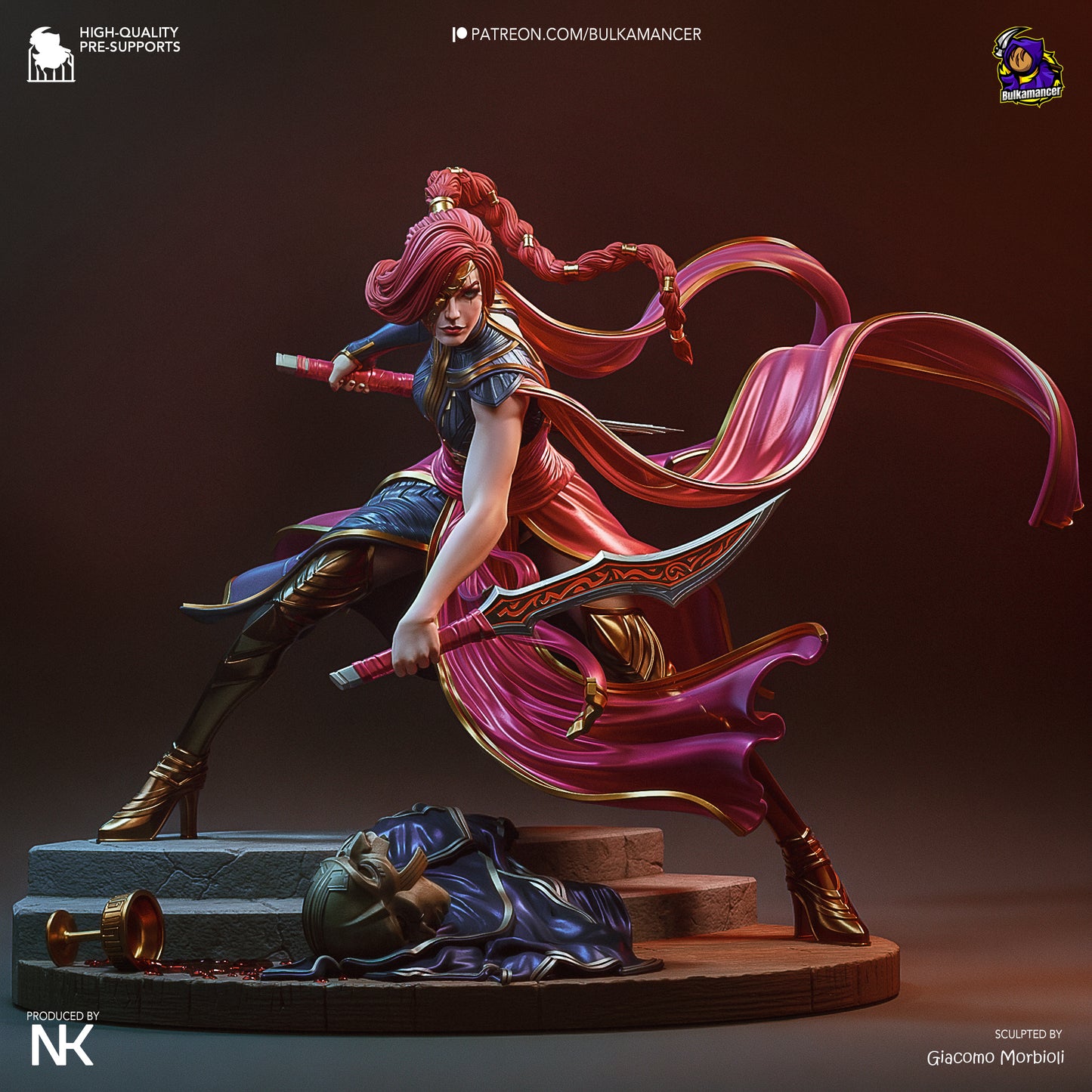 Menacing Blade | Resin Garage Kit Figure Game Fan Art | Bulkamancer Sculpts