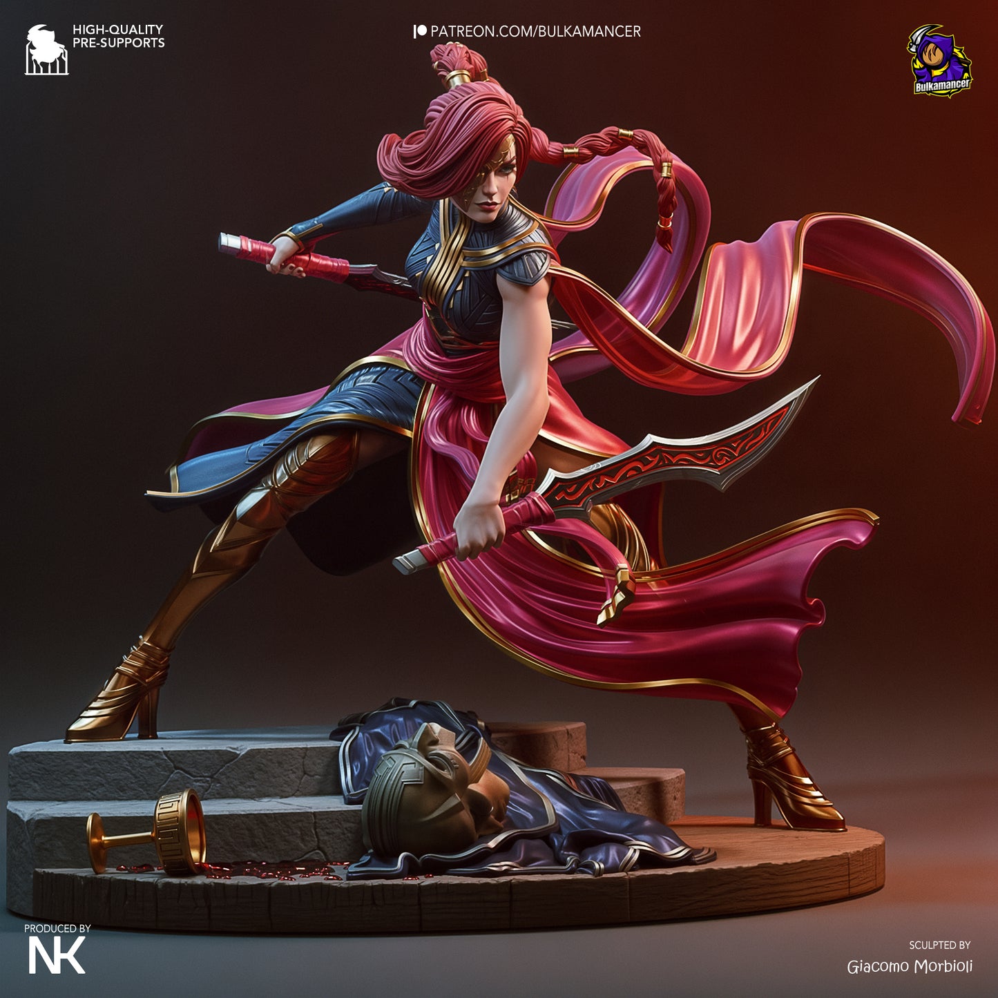 Menacing Blade | Resin Garage Kit Figure Game Fan Art | Bulkamancer Sculpts
