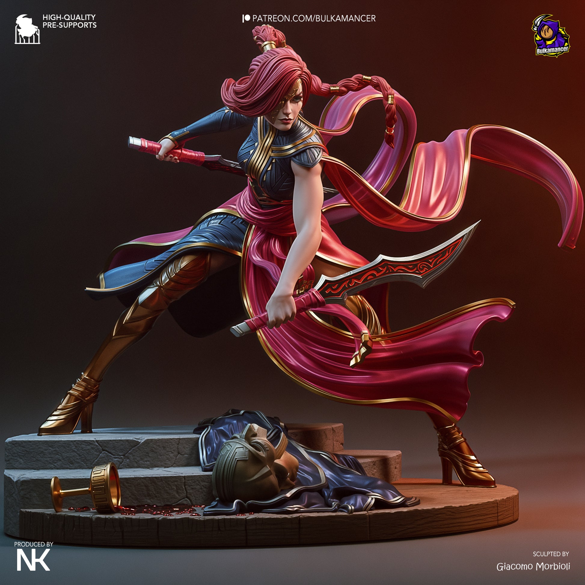 Menacing Blade | Resin Garage Kit Figure Game Fan Art | Bulkamancer Sculpts