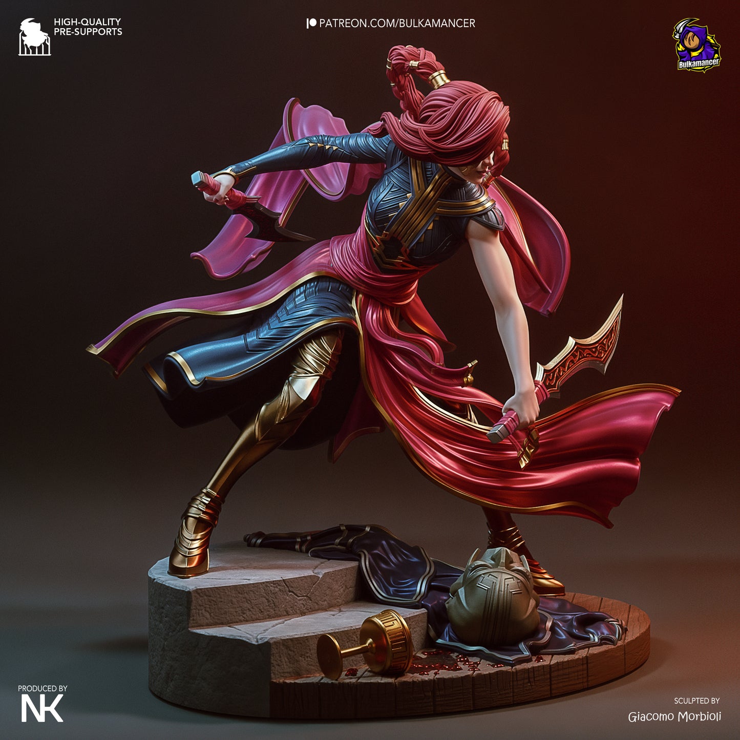 Menacing Blade | Resin Garage Kit Figure Game Fan Art | Bulkamancer Sculpts