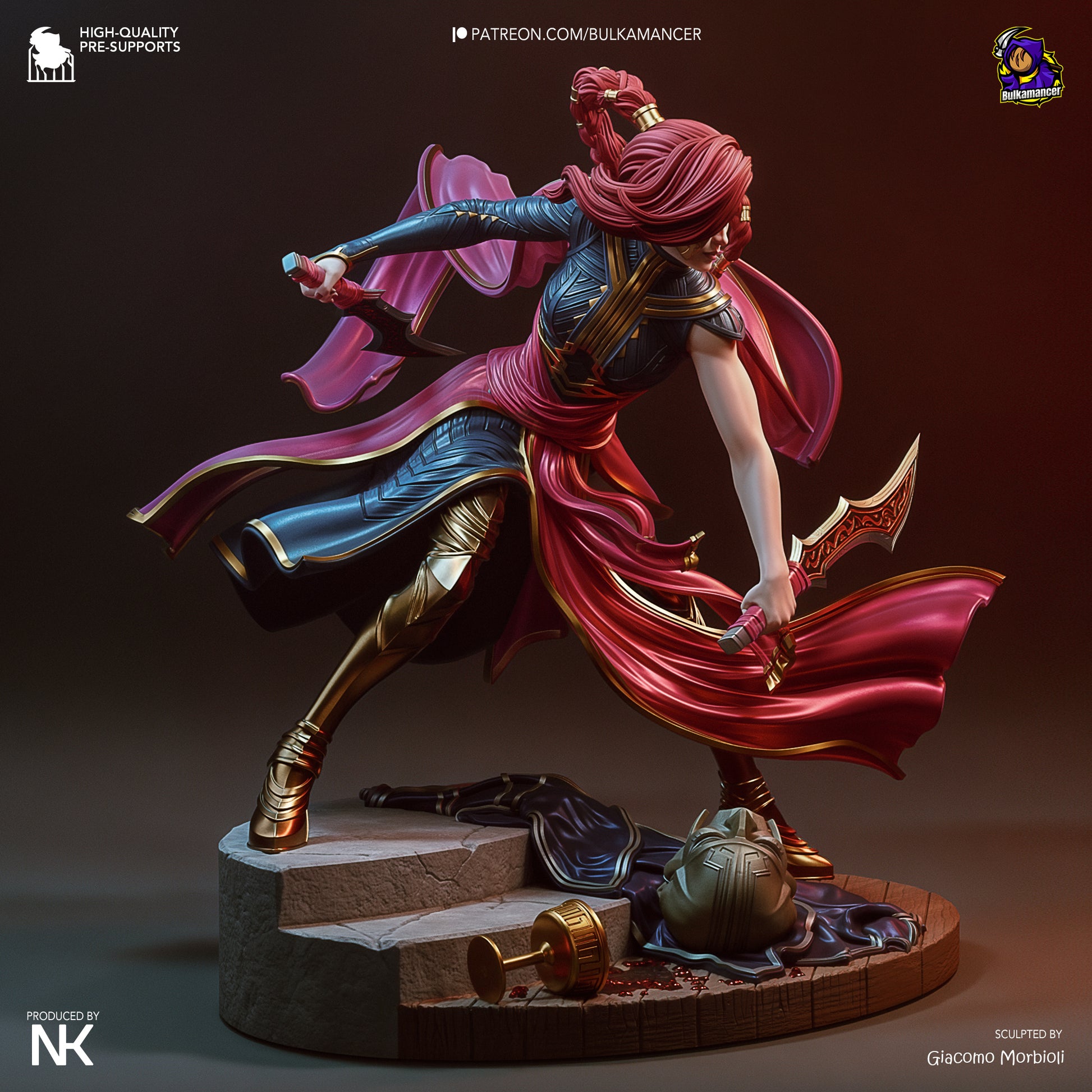 Menacing Blade | Resin Garage Kit Figure Game Fan Art | Bulkamancer Sculpts