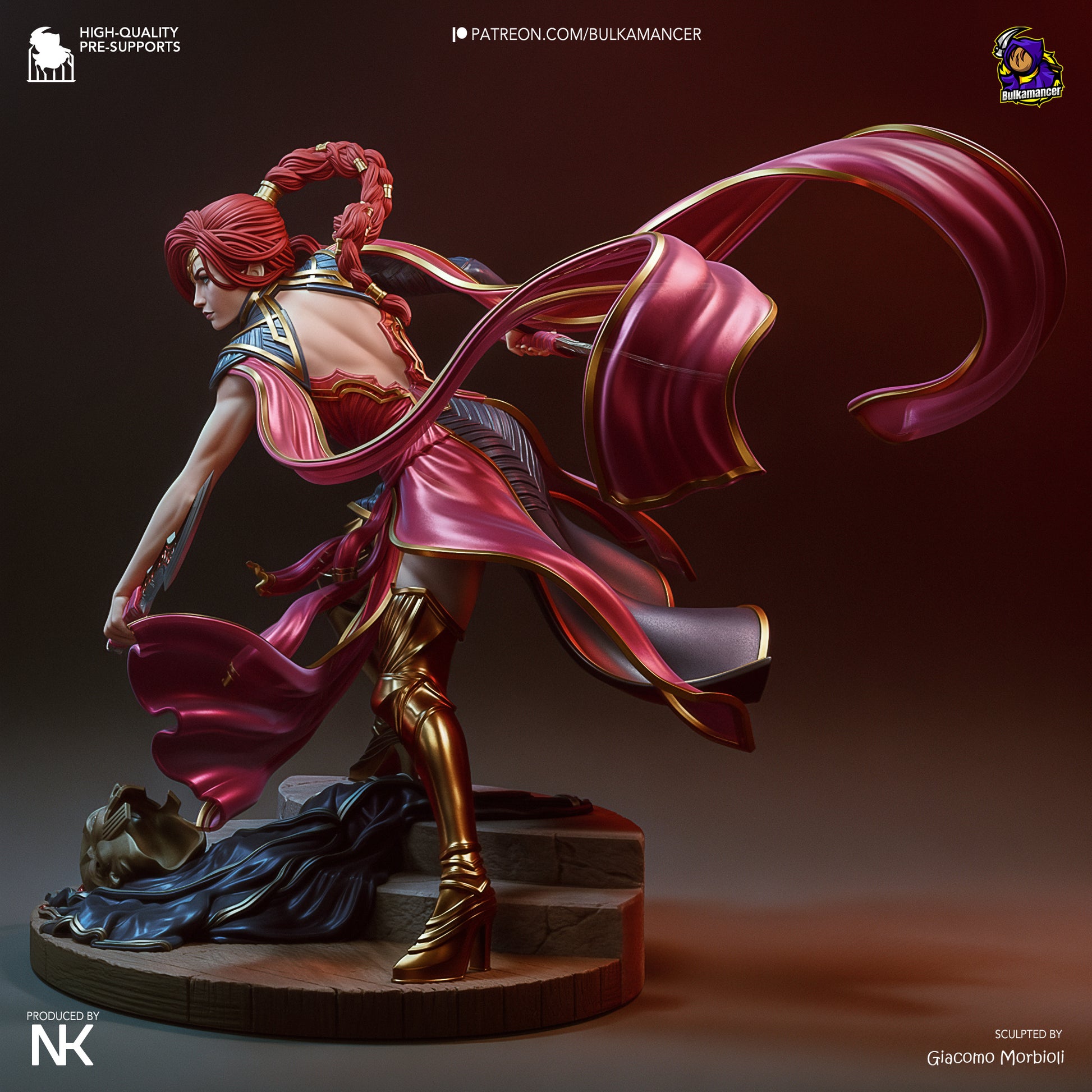Menacing Blade | Resin Garage Kit Figure Game Fan Art | Bulkamancer Sculpts