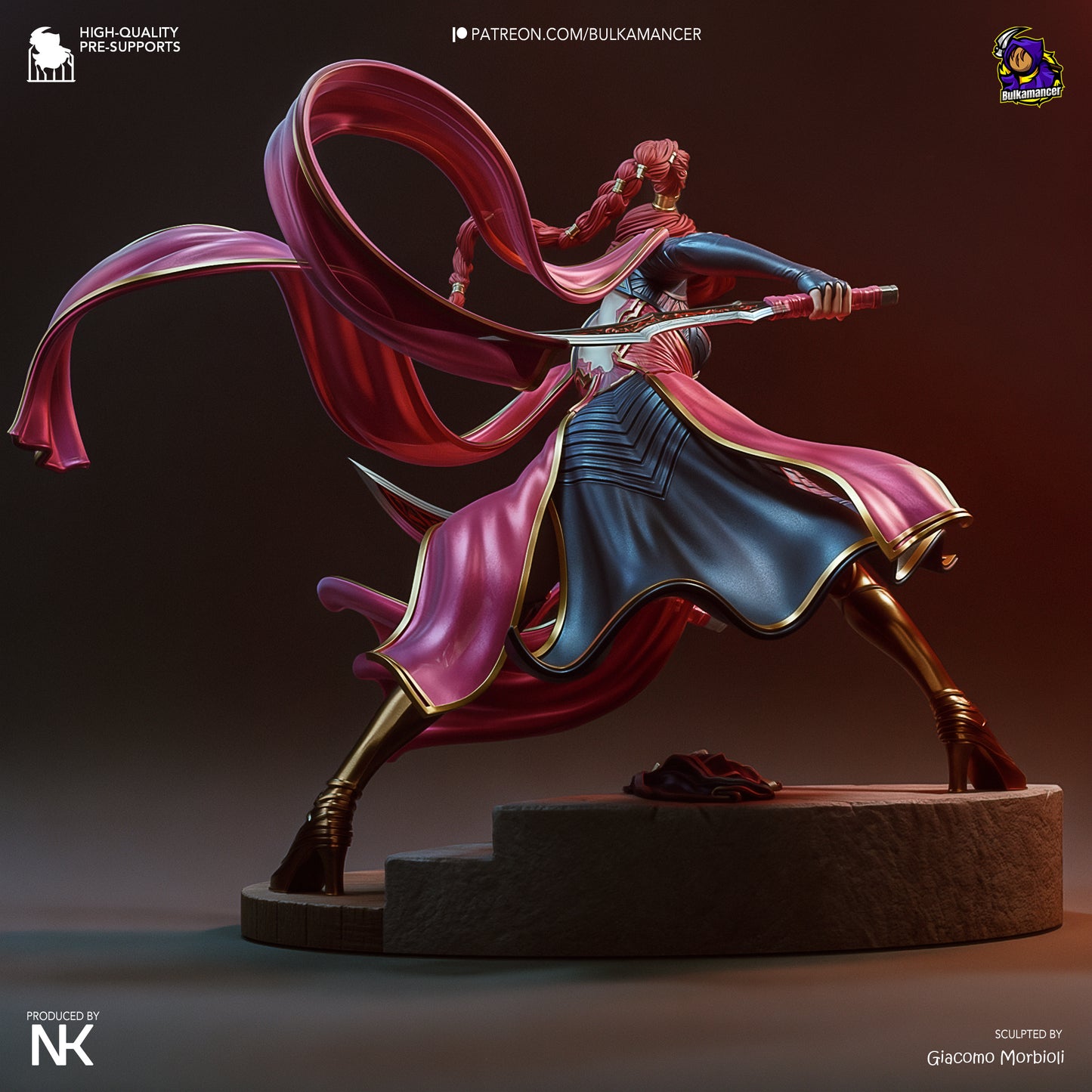 Menacing Blade | Resin Garage Kit Figure Game Fan Art | Bulkamancer Sculpts