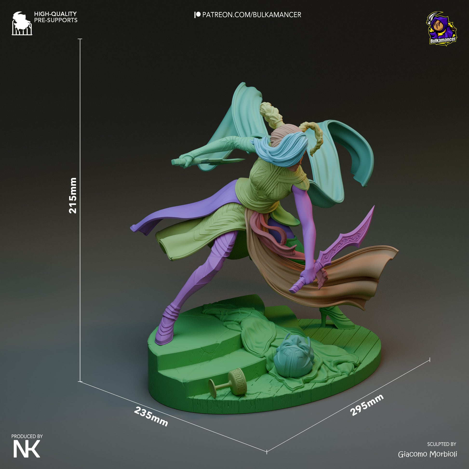 Menacing Blade | Resin Garage Kit Figure Game Fan Art | Bulkamancer Sculpts