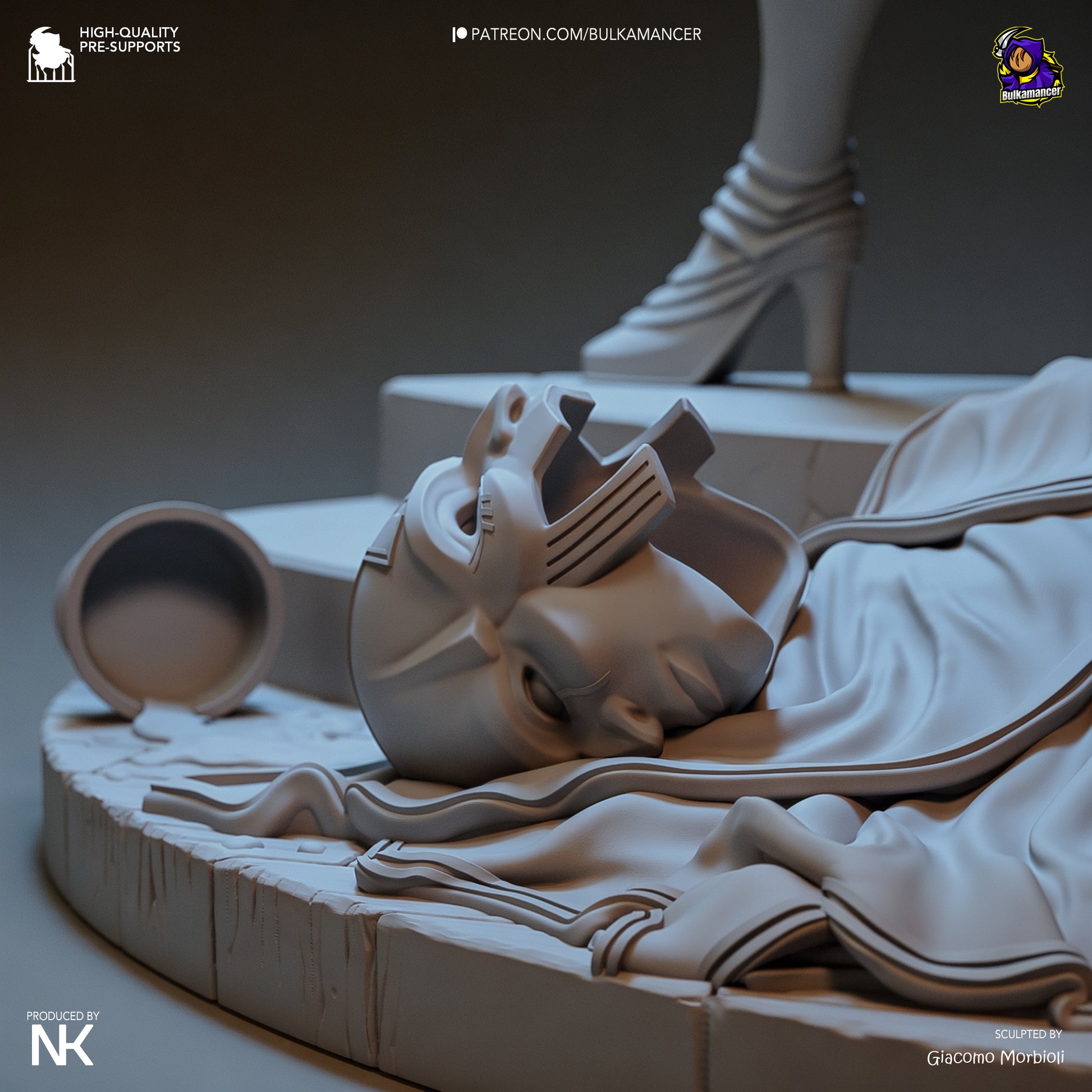 Menacing Blade | Resin Garage Kit Figure Game Fan Art | Bulkamancer Sculpts