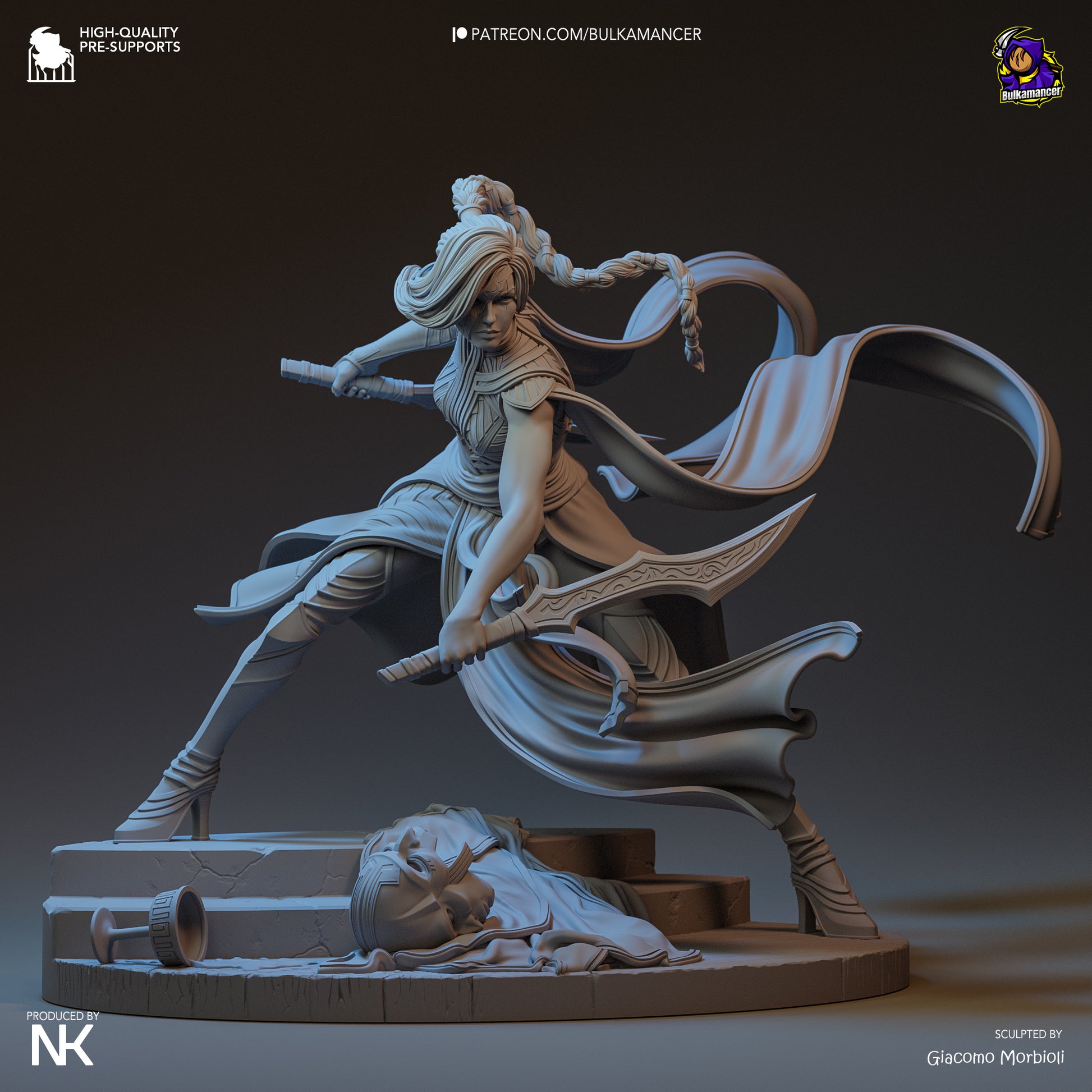 Menacing Blade | Resin Garage Kit Figure Game Fan Art | Bulkamancer Sculpts