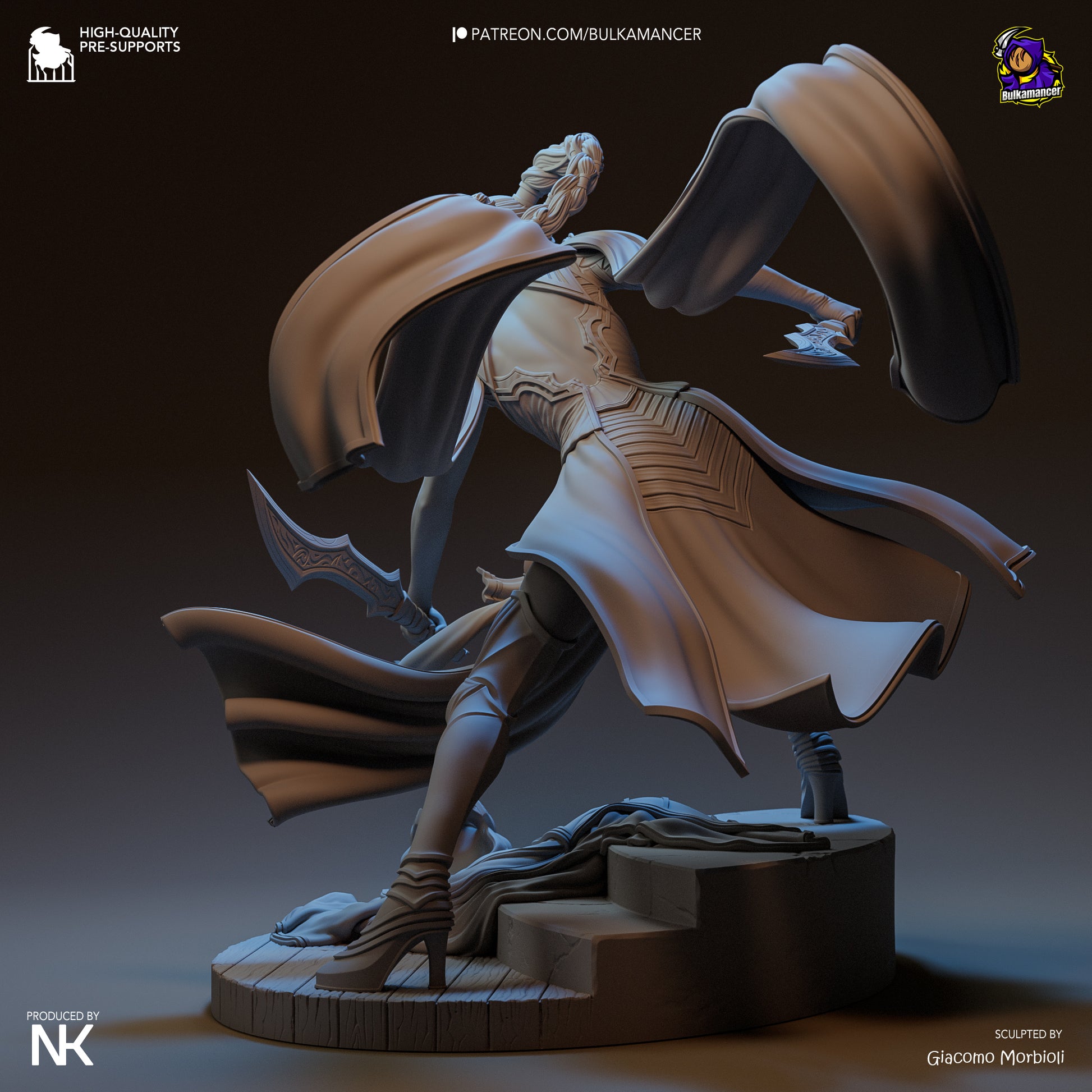 Menacing Blade | Resin Garage Kit Figure Game Fan Art | Bulkamancer Sculpts