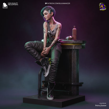 Mindtrip Techie | Resin Garage Kit Figure | Bulkamancer Sculpts - Tattles Told 3D