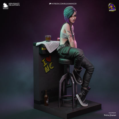 Mindtrip Techie | Resin Garage Kit Figure | Bulkamancer Sculpts - Tattles Told 3D