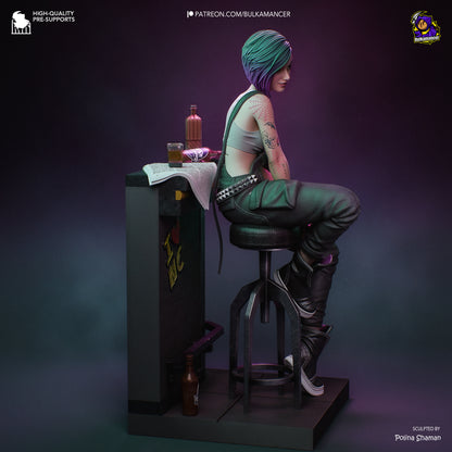 Mindtrip Techie | Resin Garage Kit Figure | Bulkamancer Sculpts - Tattles Told 3D