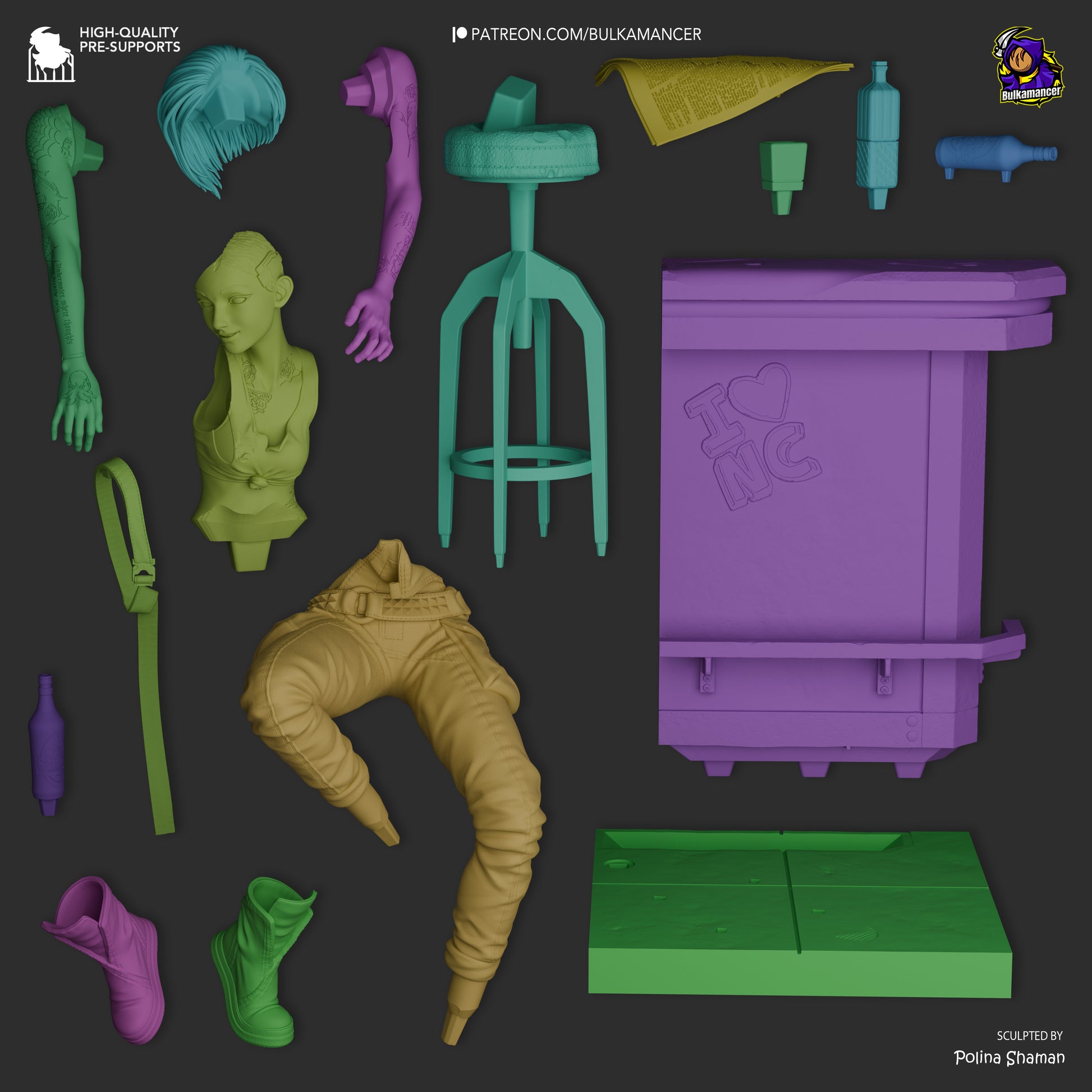 Mindtrip Techie | Resin Garage Kit Figure | Bulkamancer Sculpts - Tattles Told 3D