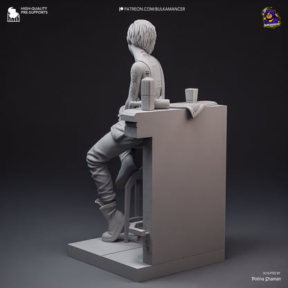 Mindtrip Techie | Resin Garage Kit Figure | Bulkamancer Sculpts - Tattles Told 3D
