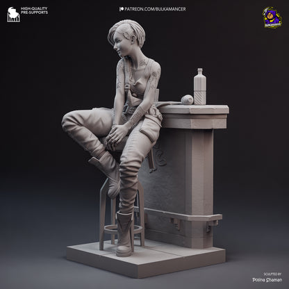 Mindtrip Techie | Resin Garage Kit Figure | Bulkamancer Sculpts - Tattles Told 3D