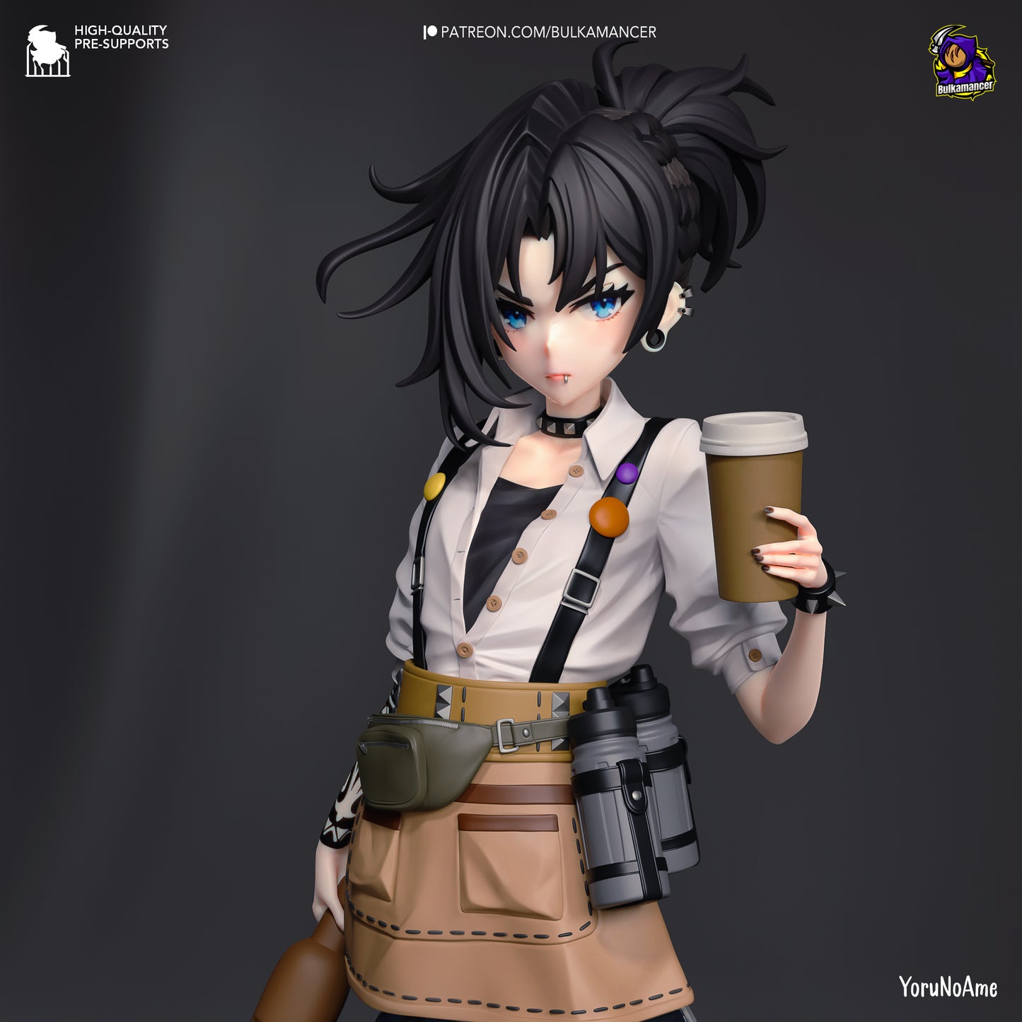 Mokka | Resin Garage Kit Figure Game Fan Art | Bulkamancer Sculpts