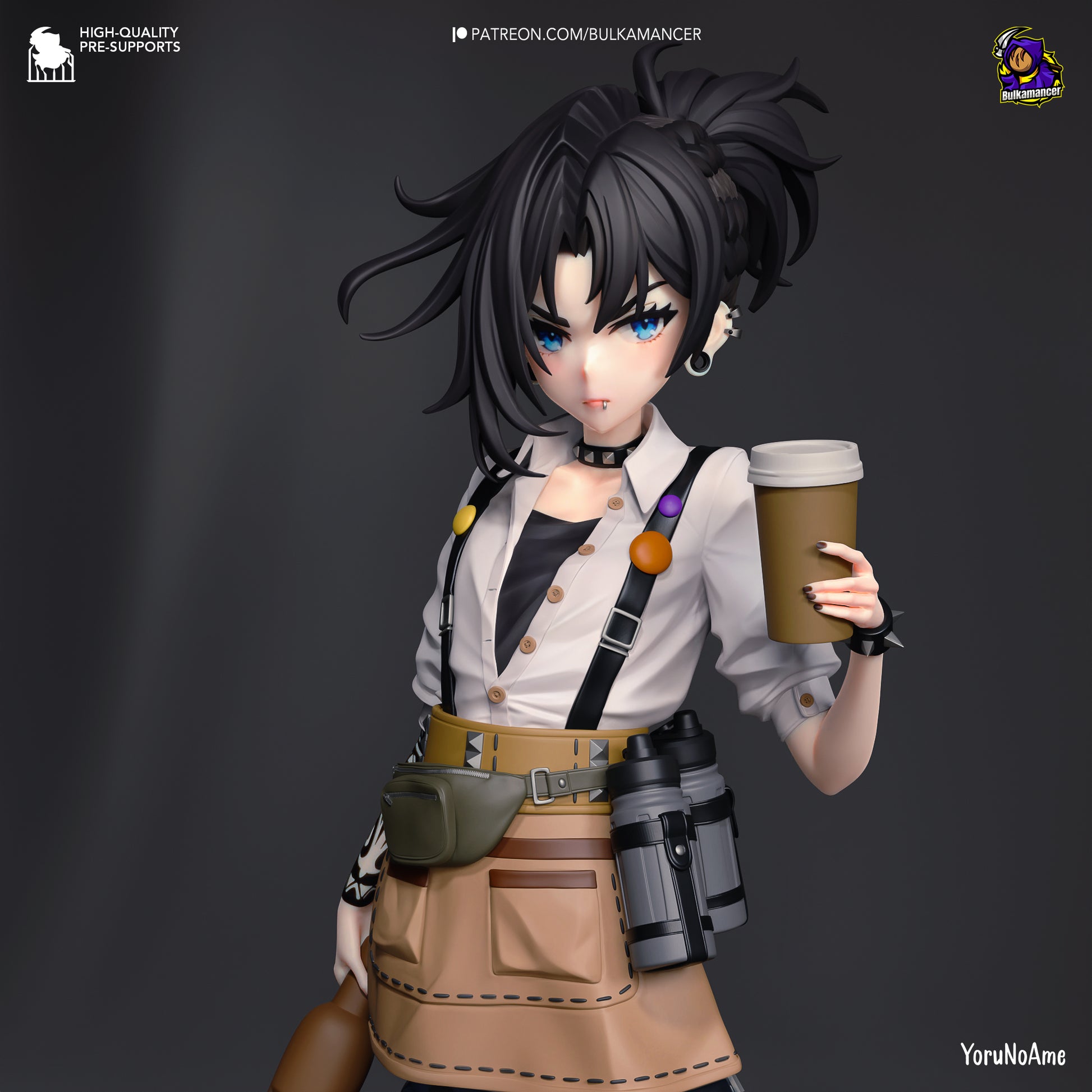 Mokka | Resin Garage Kit Figure Game Fan Art | Bulkamancer Sculpts