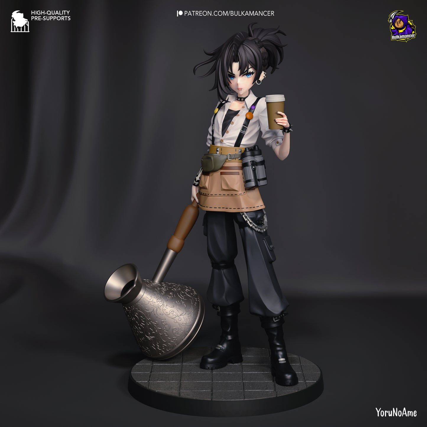Mokka | Resin Garage Kit Figure Game Fan Art | Bulkamancer Sculpts