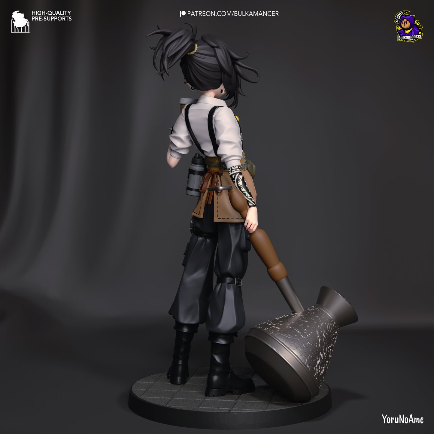 Mokka | Resin Garage Kit Figure Game Fan Art | Bulkamancer Sculpts