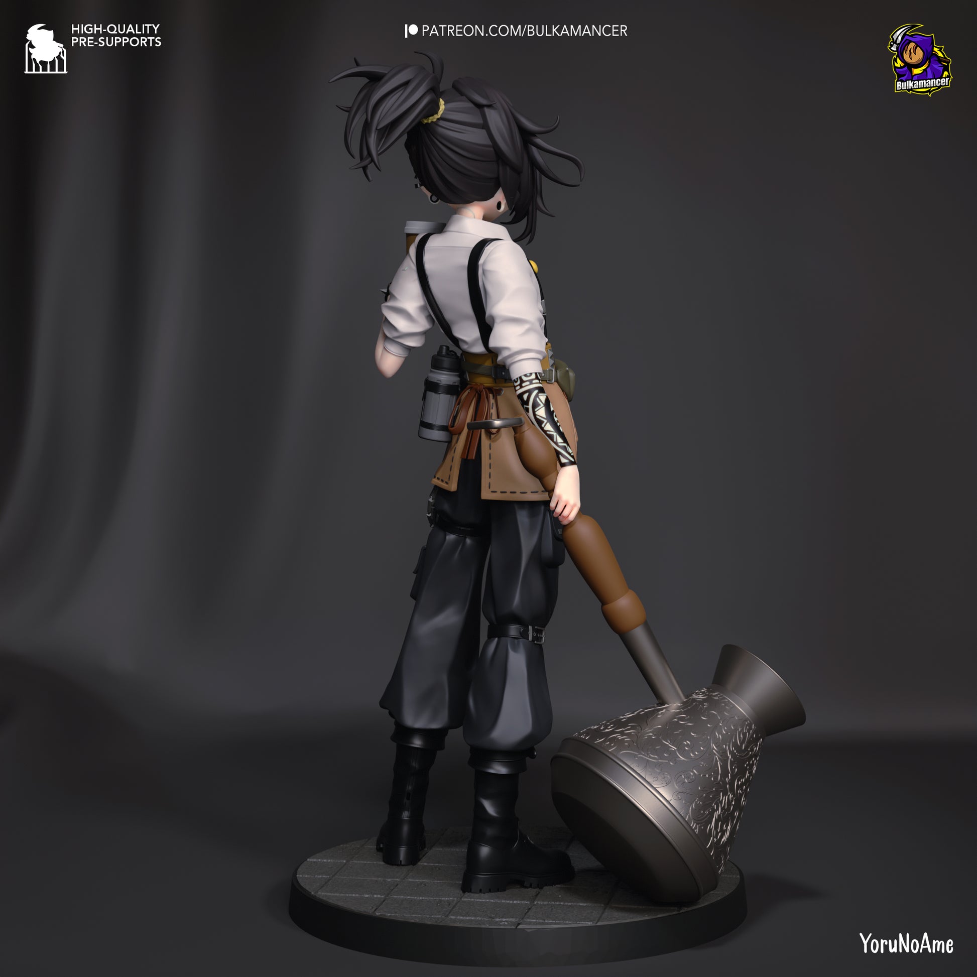 Mokka | Resin Garage Kit Figure Game Fan Art | Bulkamancer Sculpts