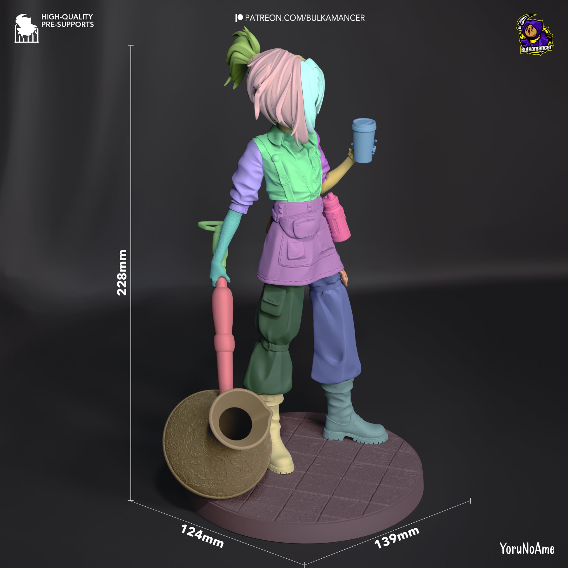 Mokka | Resin Garage Kit Figure Game Fan Art | Bulkamancer Sculpts