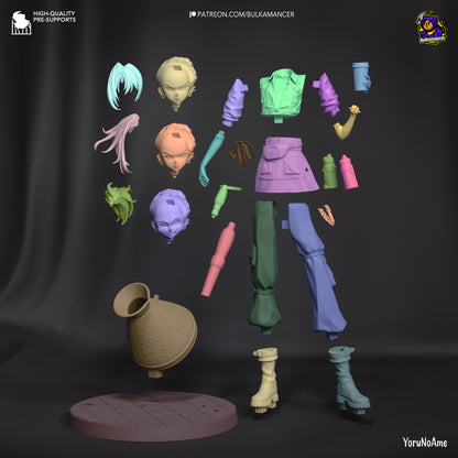 Mokka | Resin Garage Kit Figure Game Fan Art | Bulkamancer Sculpts