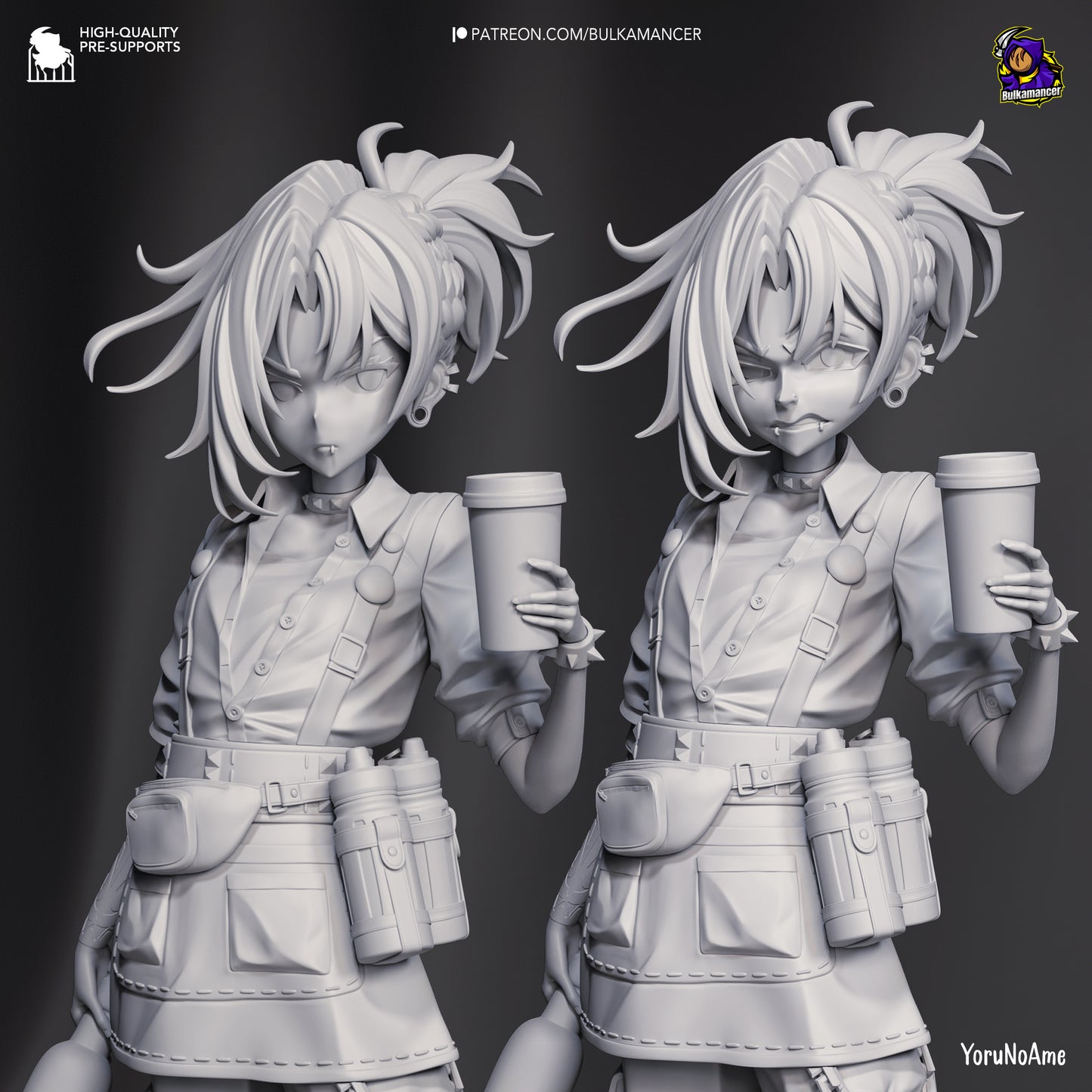 Mokka | Resin Garage Kit Figure Game Fan Art | Bulkamancer Sculpts
