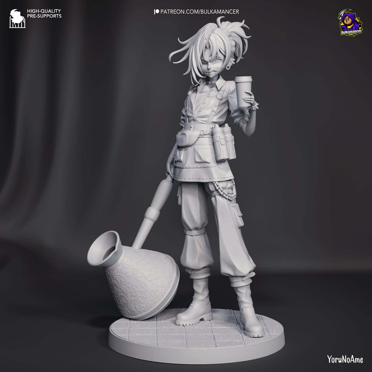 Mokka | Resin Garage Kit Figure Game Fan Art | Bulkamancer Sculpts