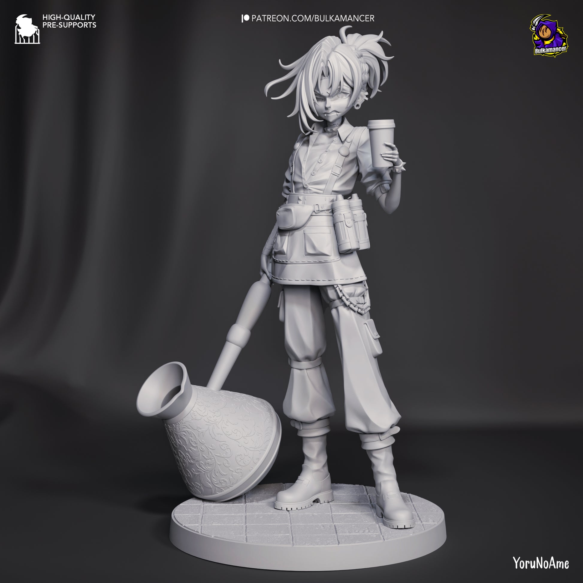 Mokka | Resin Garage Kit Figure Game Fan Art | Bulkamancer Sculpts