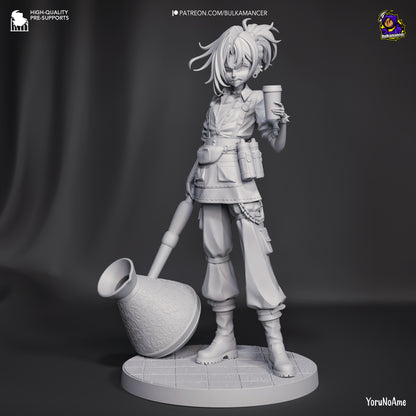 Mokka | Resin Garage Kit Figure Game Fan Art | Bulkamancer Sculpts
