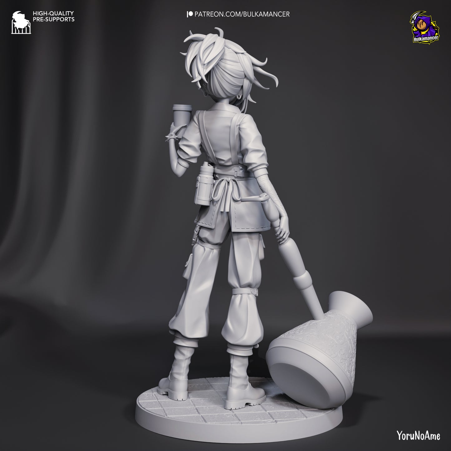 Mokka | Resin Garage Kit Figure Game Fan Art | Bulkamancer Sculpts