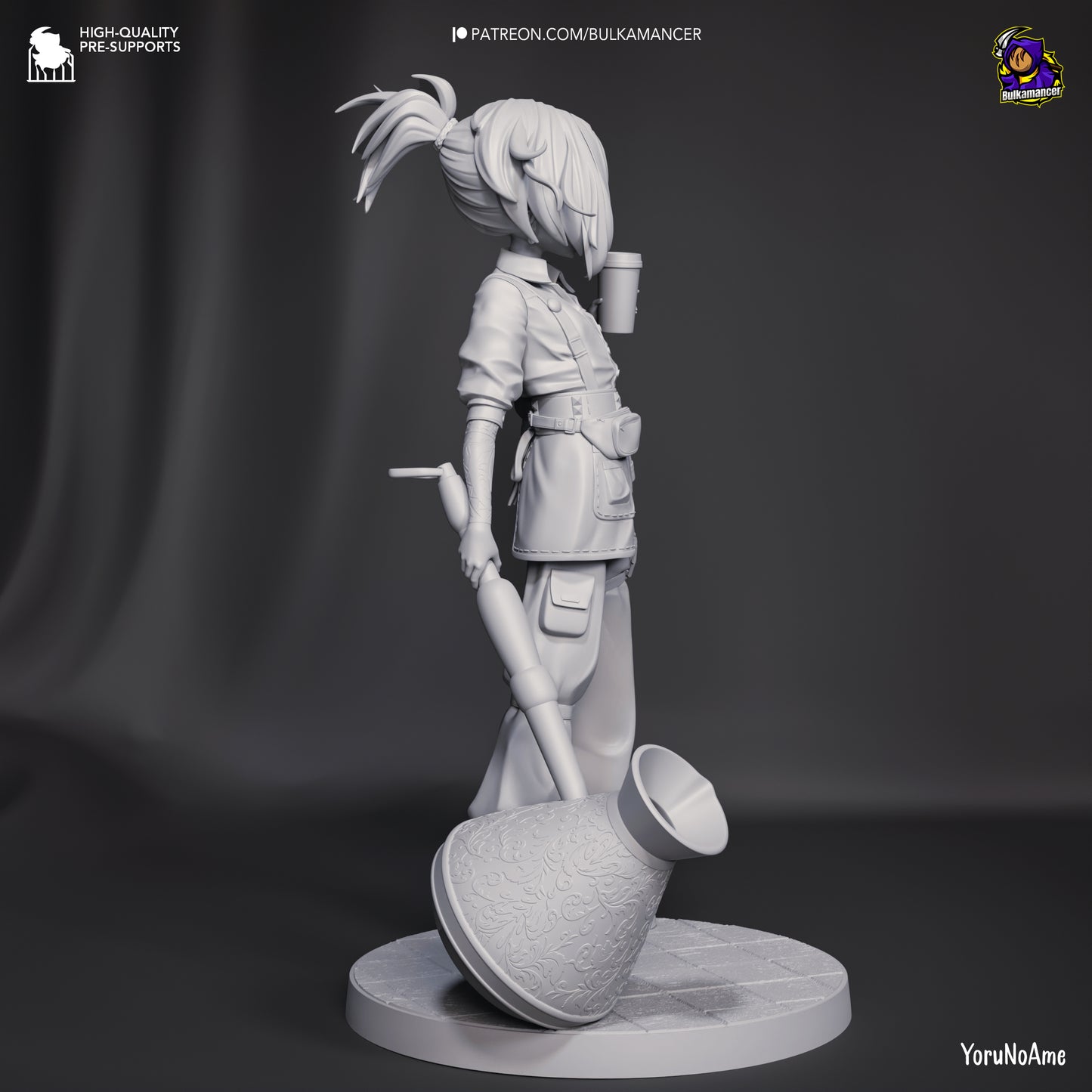 Mokka | Resin Garage Kit Figure Game Fan Art | Bulkamancer Sculpts