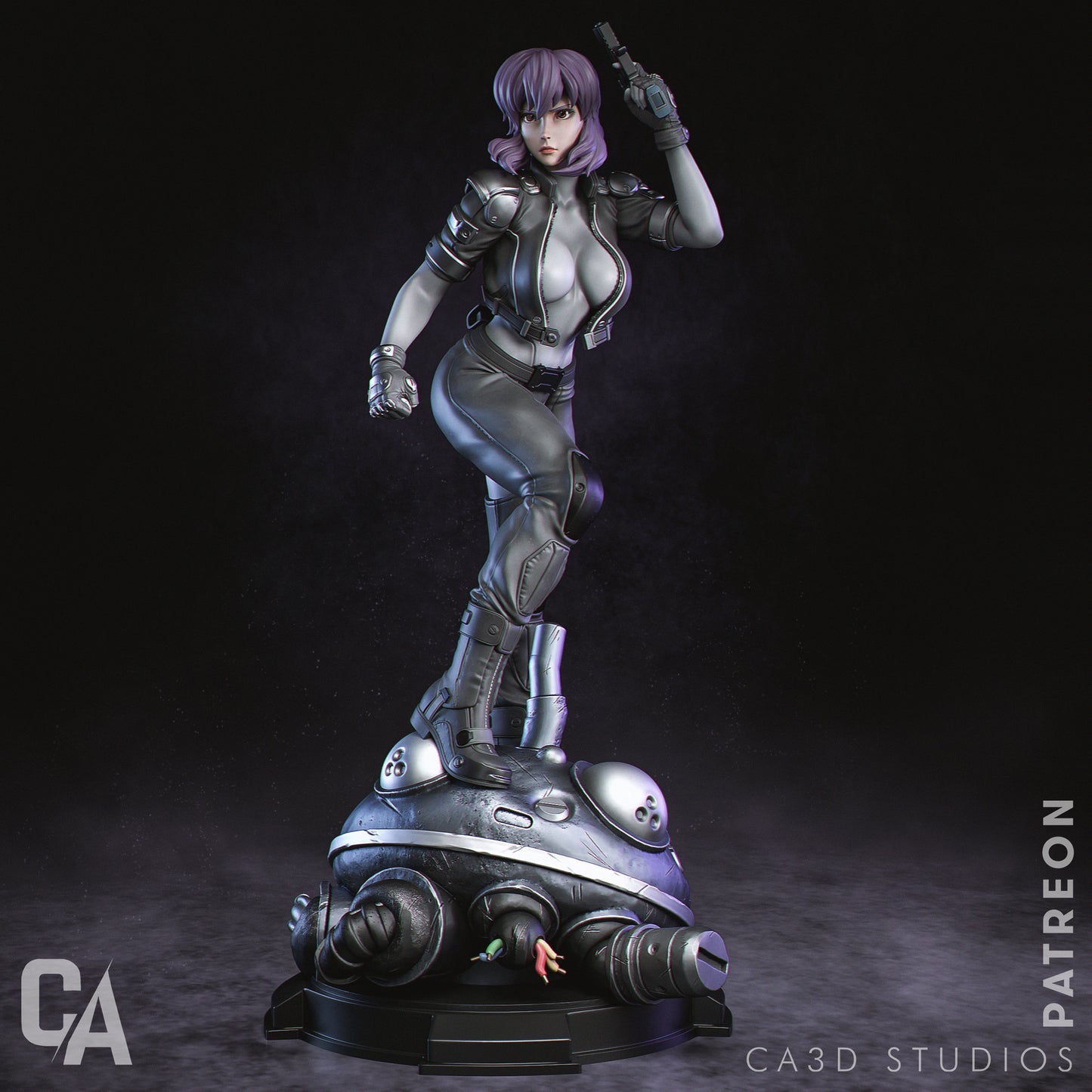 1:12 Cyber Ghost Operative | 3D Printed Resin Garage Kit Figure | CA 3D Studios