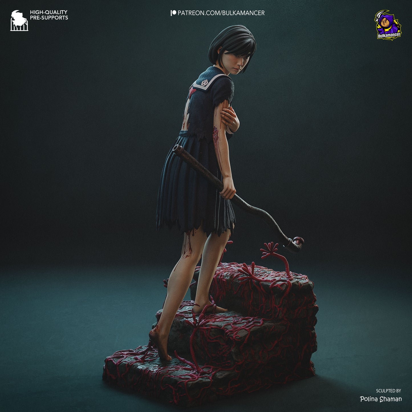 Not Dead | Resin Garage Kit Figure Game Fan Art | Bulkamancer Sculpts