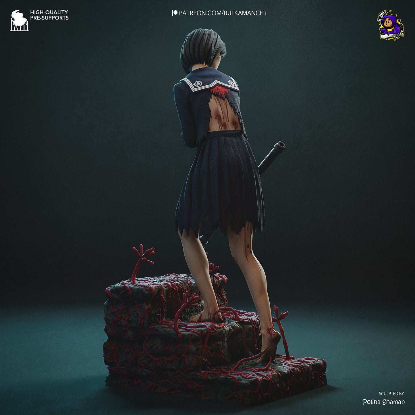 Not Dead | Resin Garage Kit Figure Game Fan Art | Bulkamancer Sculpts